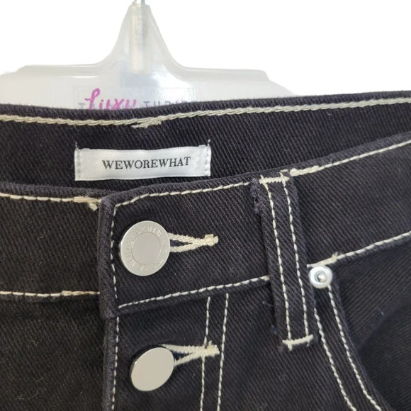 Revolve We Wore What The Danielle Straight Jeans Size 30 Black - Picture 5 of 8